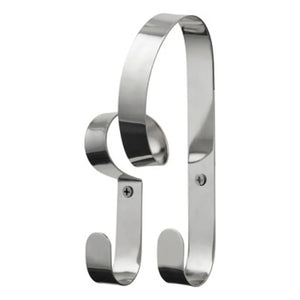Broste Copenhague - Colgador de pared doble Ribbon | Plateado