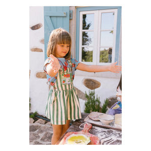 Favorite People - Vestido Peto Fragola Rayado | Verde