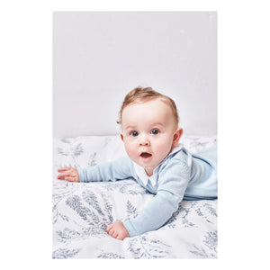Tartine et Chocolat - Manta con estampado de hojas | Gris