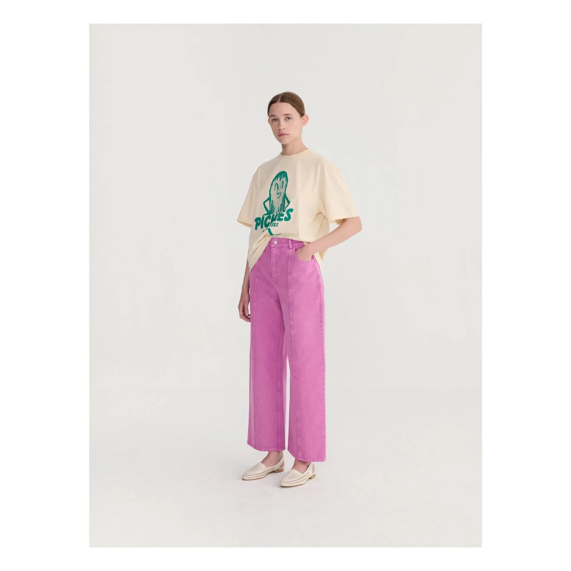 Bobo Choses - Camiseta de algodón orgánico Mr. Pickles | Crema