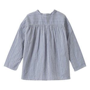 Caramel - Camisa de seda a rayas Adonis | Azul celeste