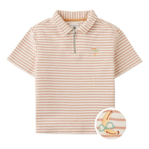 Gingersnaps - Polo Bruno Rayas Banana Sarga | Crudo
