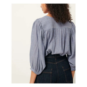 Sessùn - Blusa de línea A | Azul