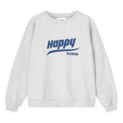 Cos I Said So - Sudadera de algodón orgánico Happy Human | Gris jaspeado