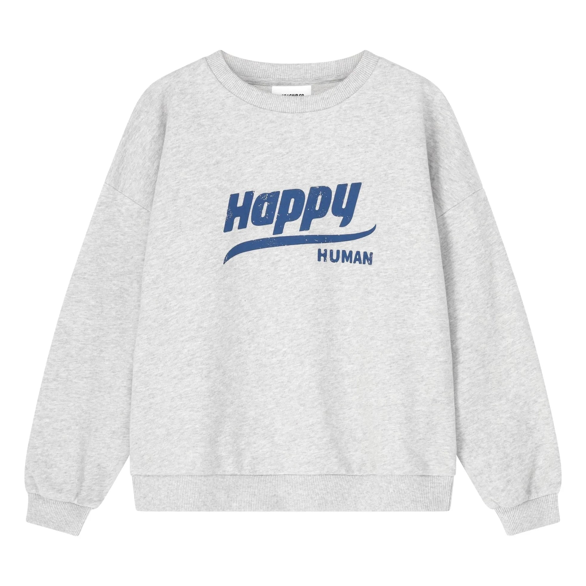 Cos I Said So - Sudadera de algodón orgánico Happy Human | Gris jaspeado