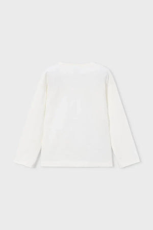 Blusa de manga larga de algodón para niños Mayoral