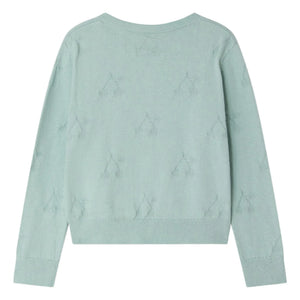 Bonpoint - Cárdigan Pointelle Lysia Algodón Orgánico | Celadón