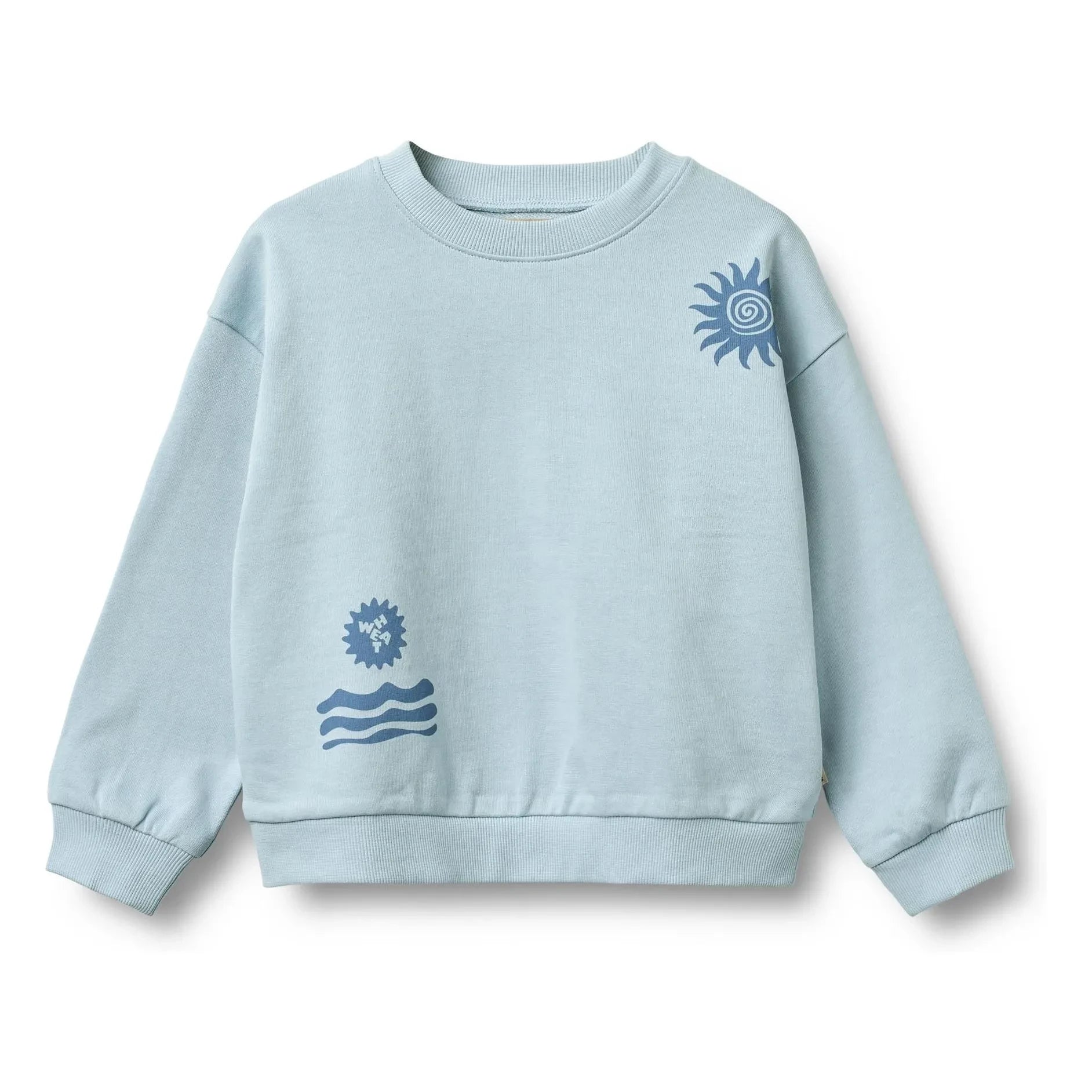 Wheat - Sudadera de algodón orgánico Casey | Azul claro