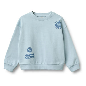 Wheat - Sudadera de algodón orgánico Casey | Azul claro