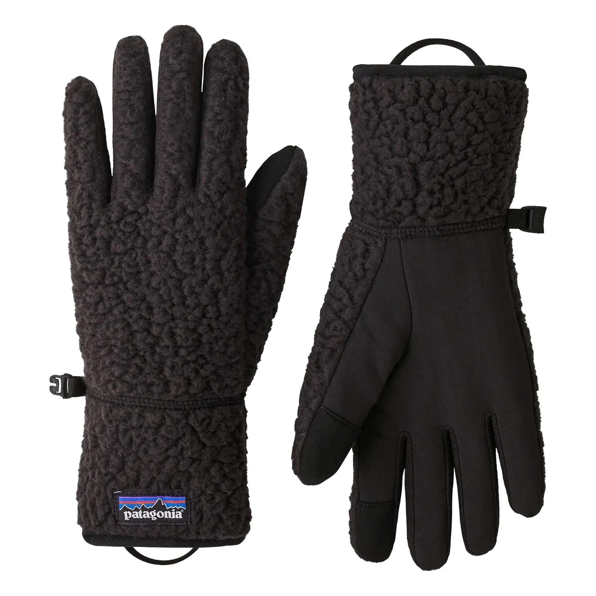 Patagonia - Guantes Retro Pile de fibra reciclada | Negro