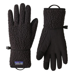 Patagonia - Guantes Retro Pile de fibra reciclada | Negro