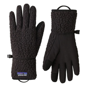Patagonia - Guantes Retro Pile de fibra reciclada | Negro