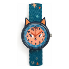 Djeco - TICLOCK - Reloj ardilla | Azul oscuro