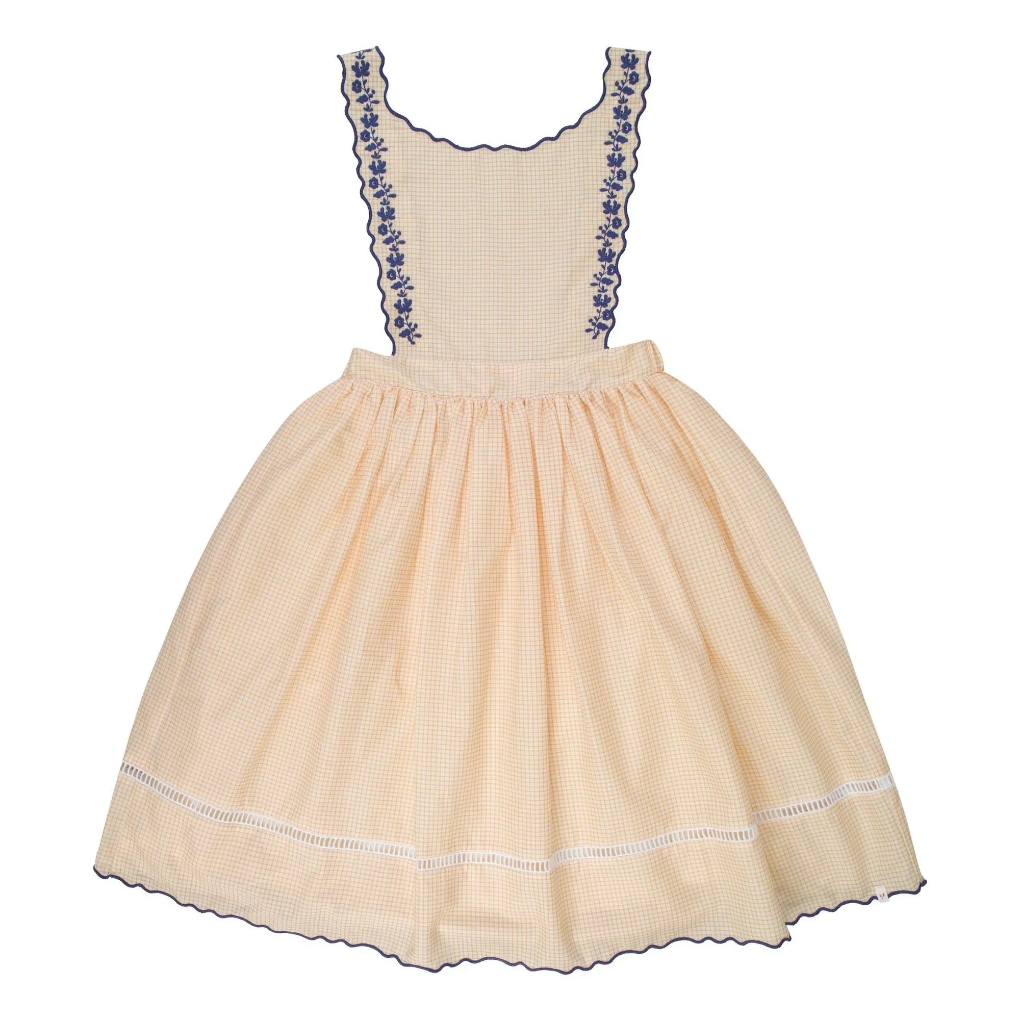 THE LiTTLE POETS - Teresa Carreaux Vestido Bordado | Amarillo pálido