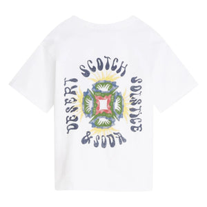 Scotch & Soda - Camiseta con estampado de logotipo | Blanco