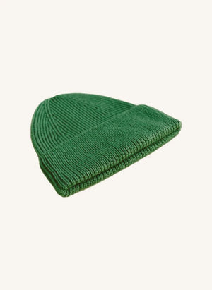 Hvid - Gorra Fonzie de lana merino | Verde