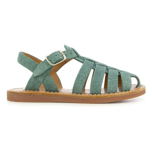 Pom d'Api - Sandalia Beach-Stitch Dad | Verde Menta