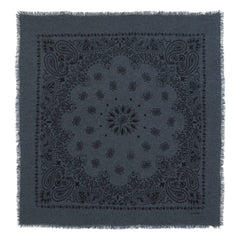 Kujten - Bandana Hachiko Cachemir bicolor | Gris carbón