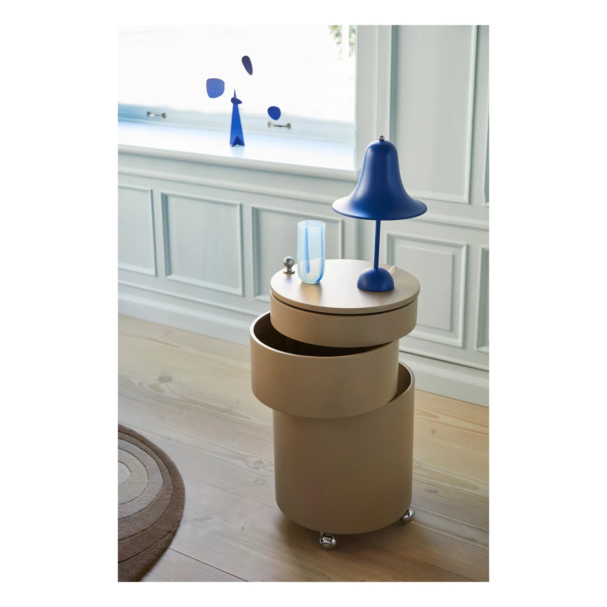 Verpan - Mueble Bar con Ruedas | Gris Topo