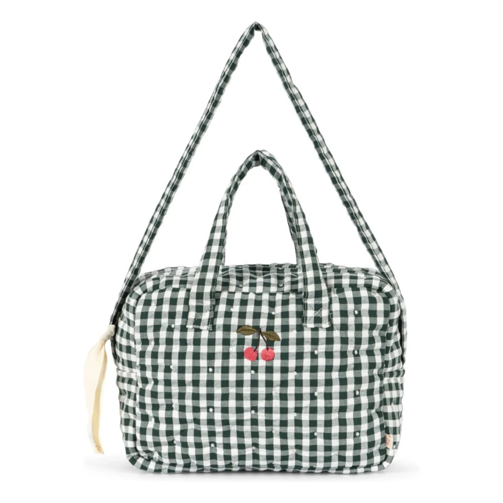 Konges Sløjd - Bolsa de aseo Vichy | Verde oscuro
