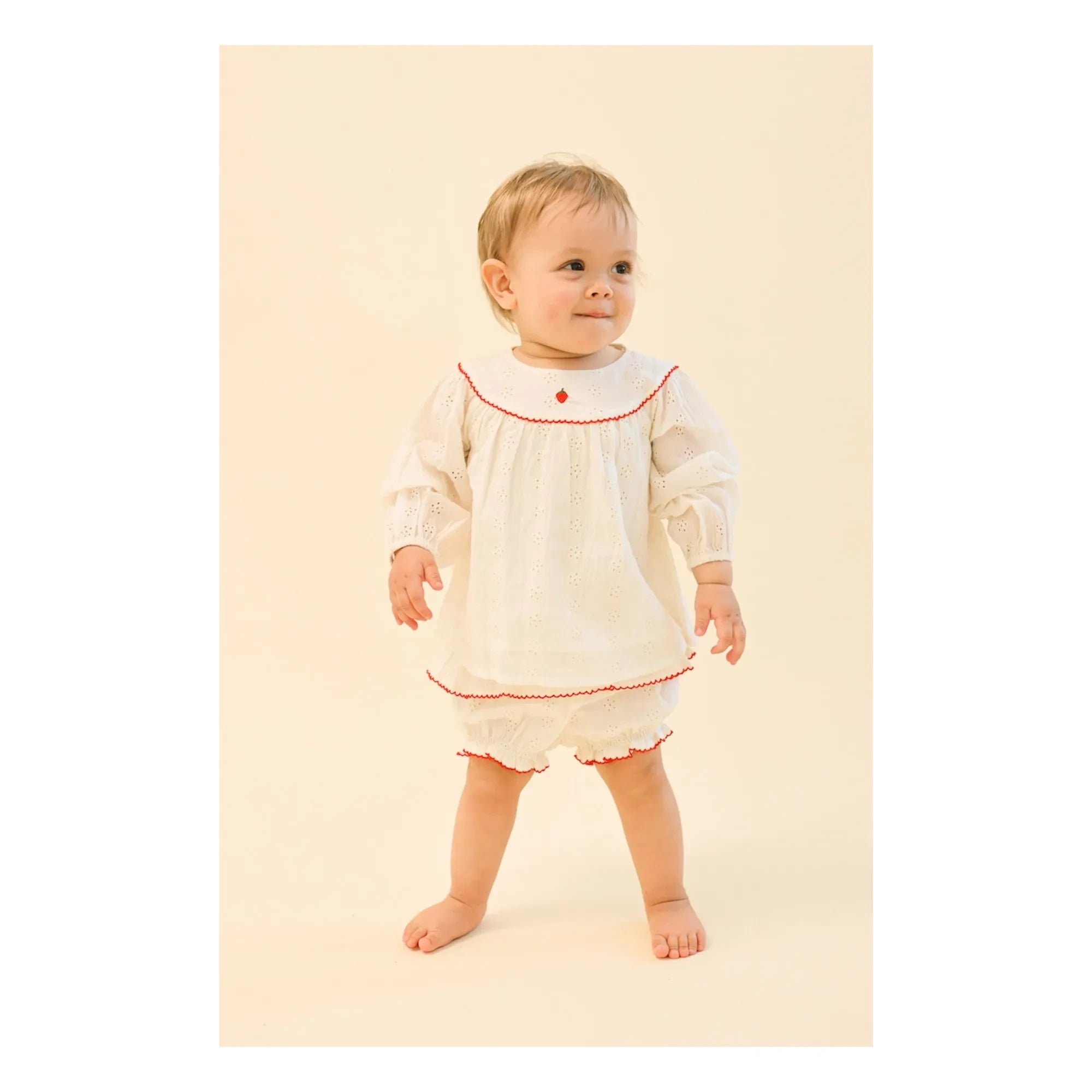 Flöss - Conjunto de blusa y pantalón corto Claire | Crudo