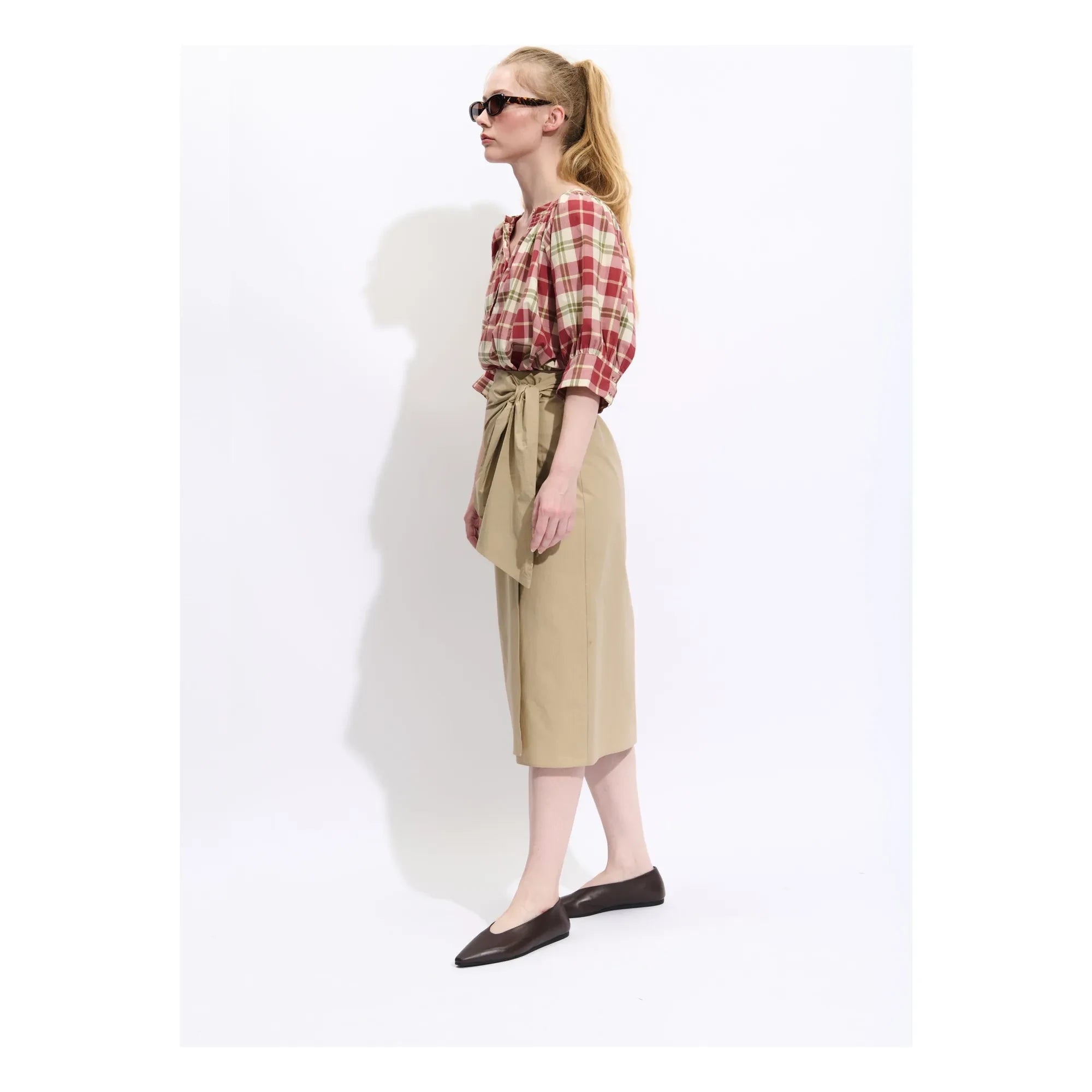 BELLEPIECE - Chiara Blusa de algodón | Crudo