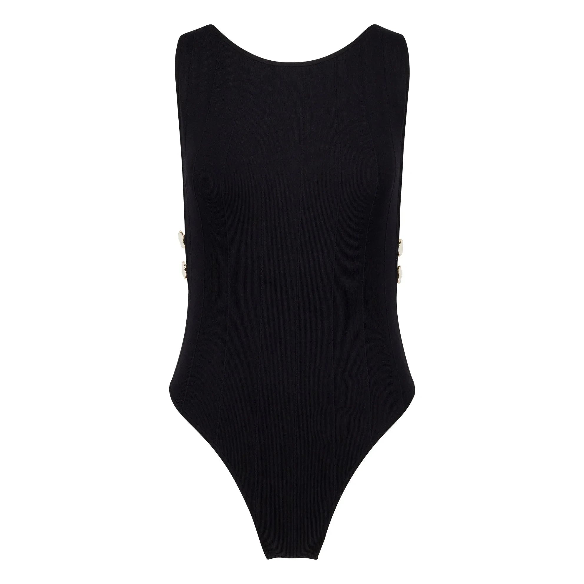 Anja Paris - Traje de baño de una pieza L'Interdit | Negro