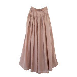 THEAVANT - Falda de gasa de algodón vintage | Beige