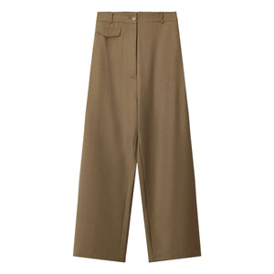 Cordera - Pantalones de Lana Virgen con Bolsillos | Camel