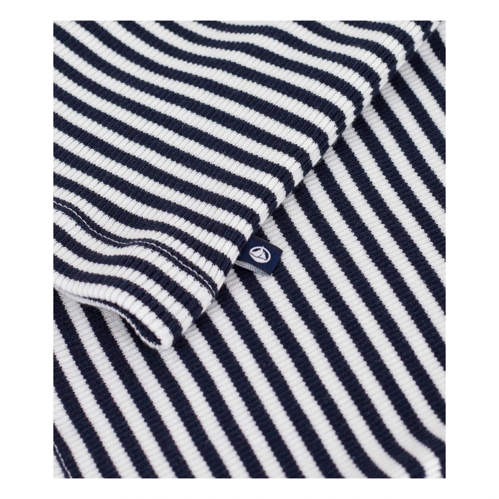 Petit Bateau - Camiseta de tirantes acanalada a rayas | Azul marino