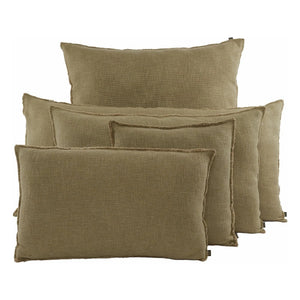 Haomy - Funda de almohada de lino de California | Oro