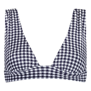 Anja Paris - Top de bikini L'Ensorcelant Vichy | Azul marino