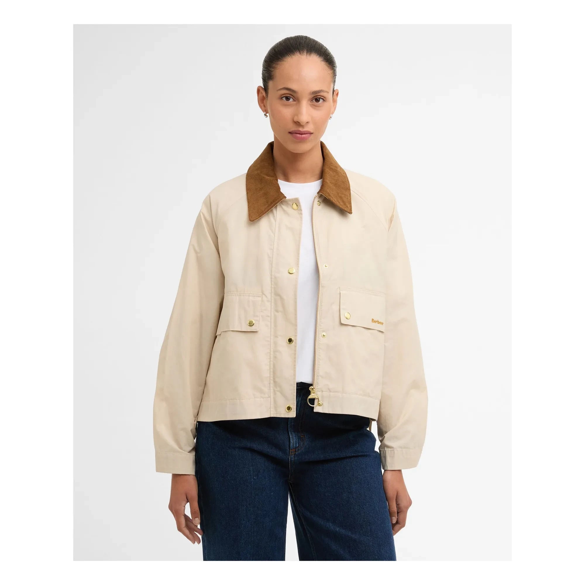 Barbour - Chaqueta impermeable Medland | Crema