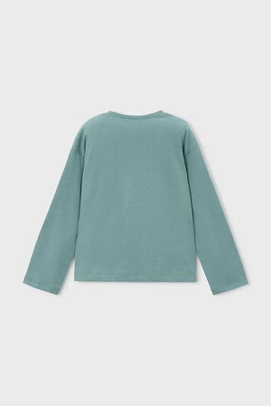 Mayoral blusa de algodón de manga larga para niños