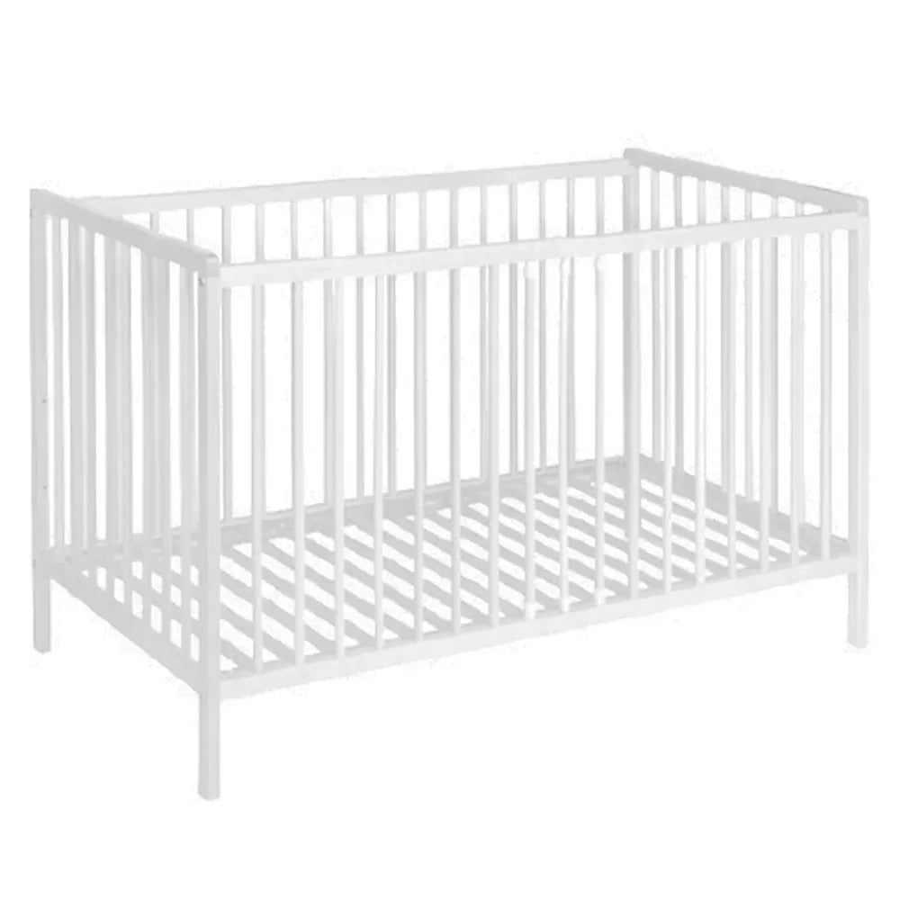 Quax - Cuna de bebé de haya blanca 60x120cm | Blanca