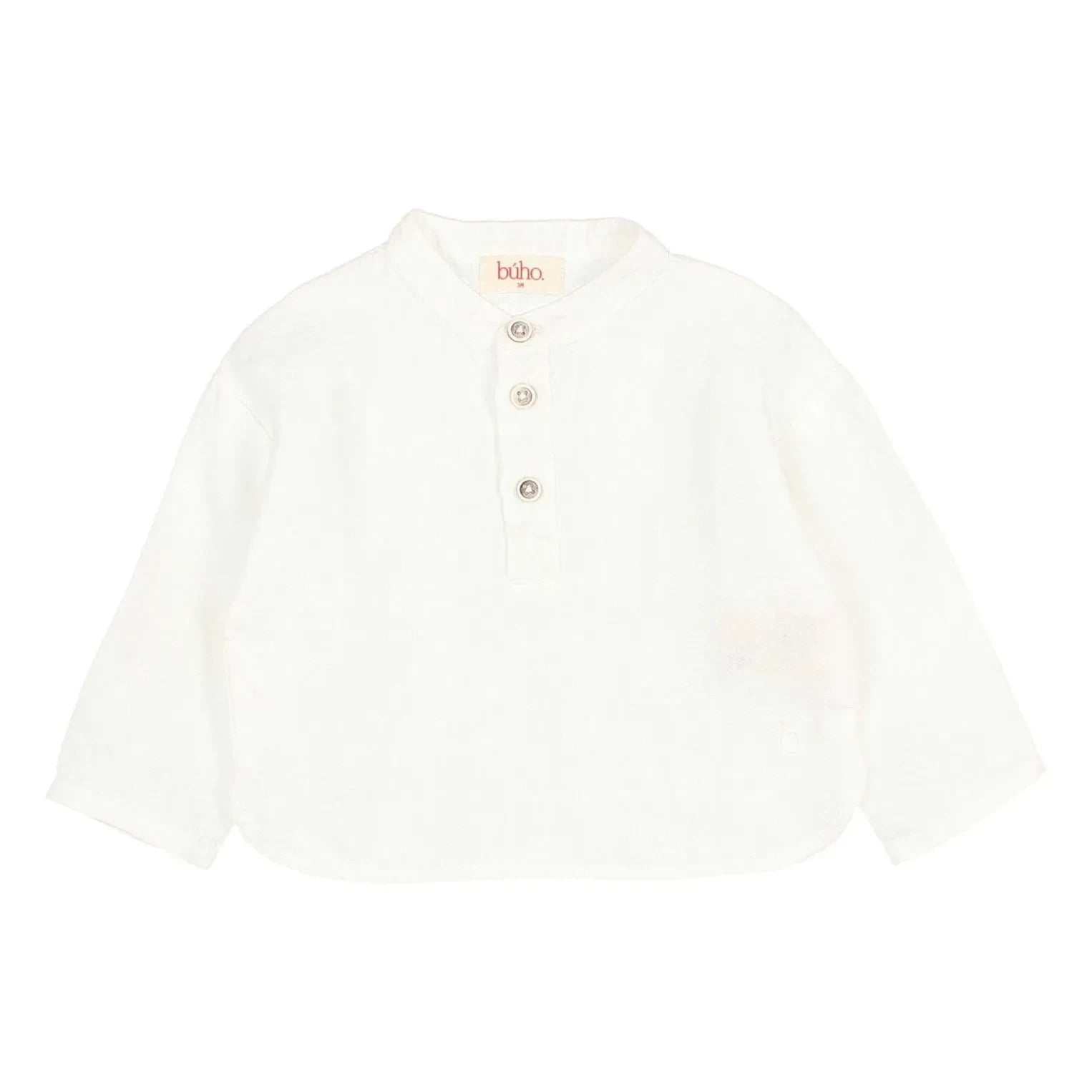 Búho - Kurta de lino Bebek | Blanco