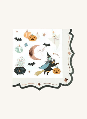 Meri Meri - Servilletas de Halloween - Paquete de 16