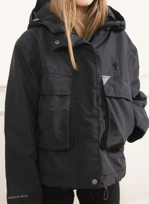 Töastie - Chaleco impermeable acolchado de fibra reciclada | Negro