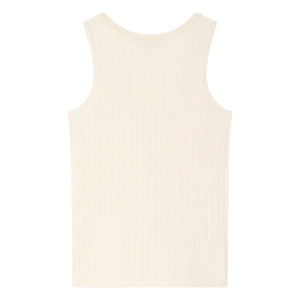 Bonpoint - Camiseta de tirantes de canalé Edina | Crema
