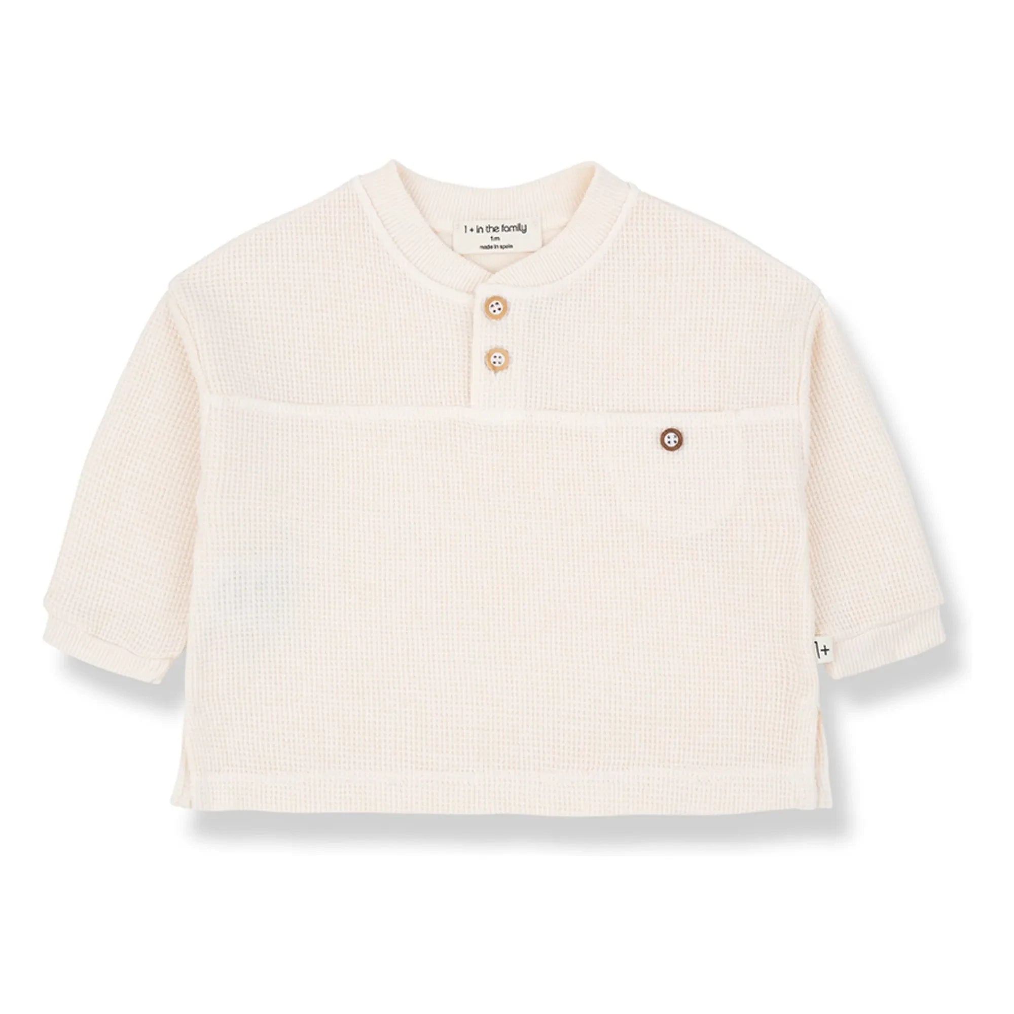 1+ en la familia - Jersey de gofre Amorgos | Crudo