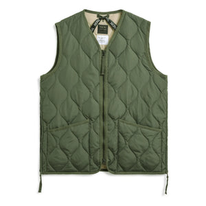 Taion - Chaleco unisex militar sin mangas con cremallera | Verde oliva