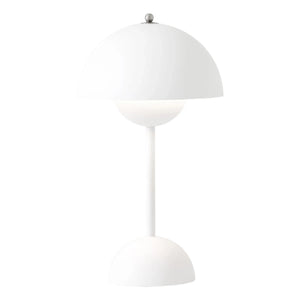 & Tradition - Lámpara de mesa portátil VP9 Flowerpot, Vernon Panton | Blanco