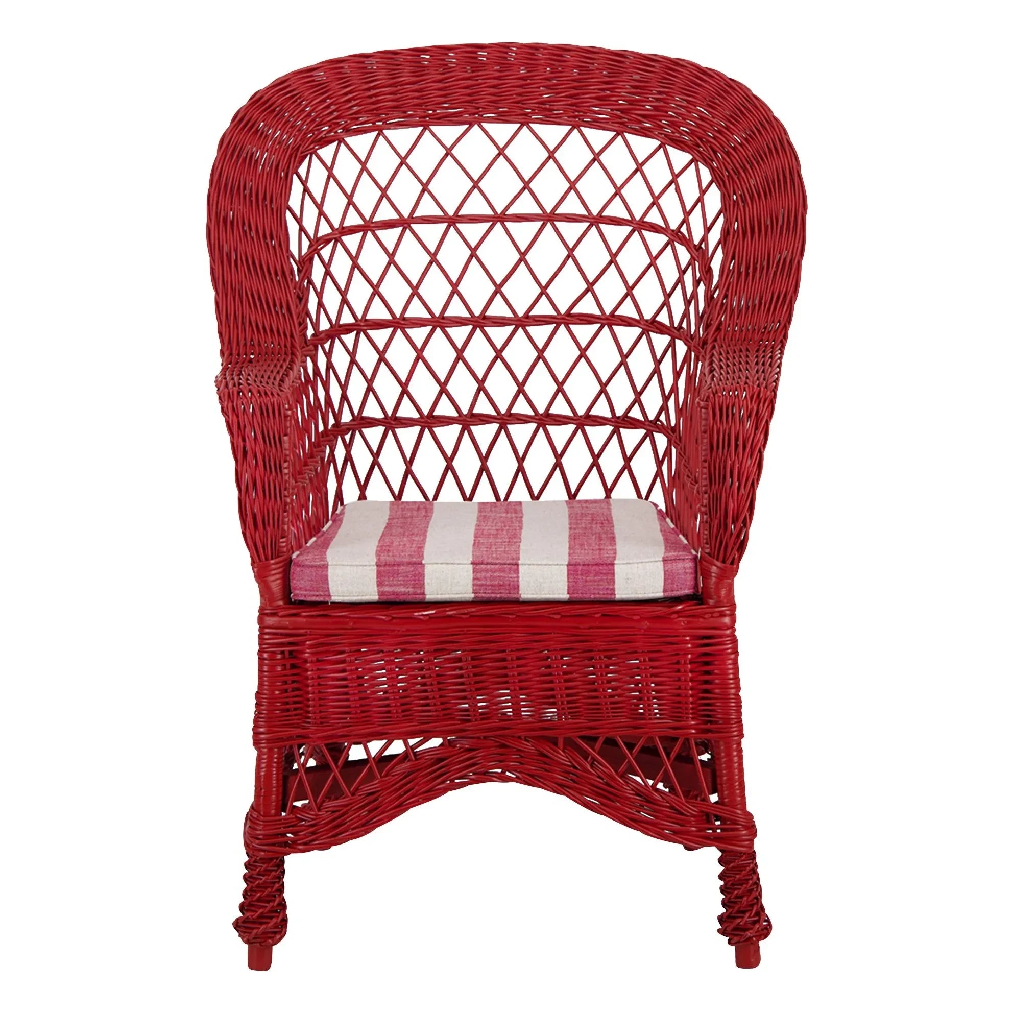 House of Capricorn - Sillón de mimbre Furnas | Rojo