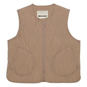 Smallable Kid - Chaqueta acolchada sin mangas Cheer | Gris oscuro