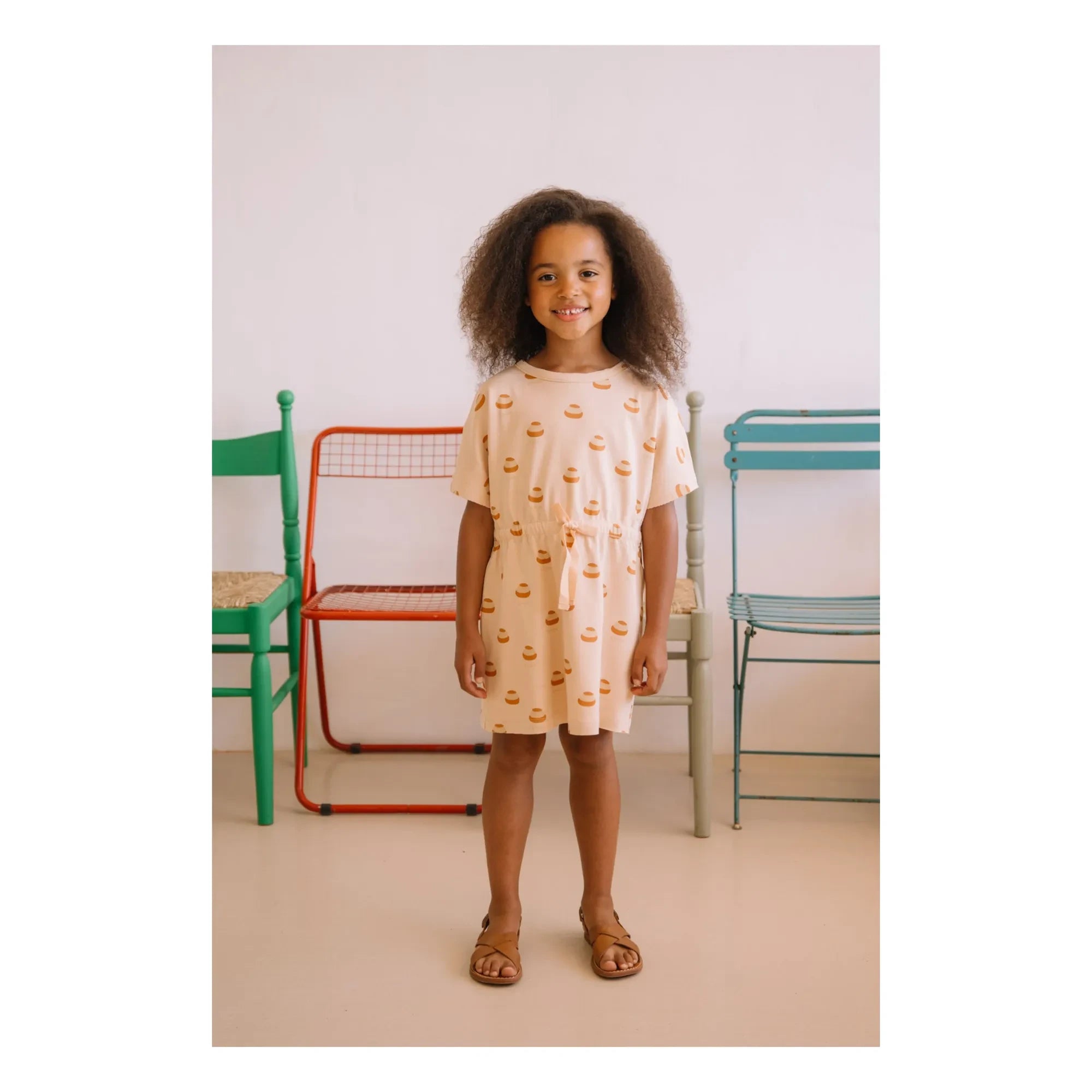 Studio Bohème - Vestido de algodón orgánico Yogi Choux | Beige