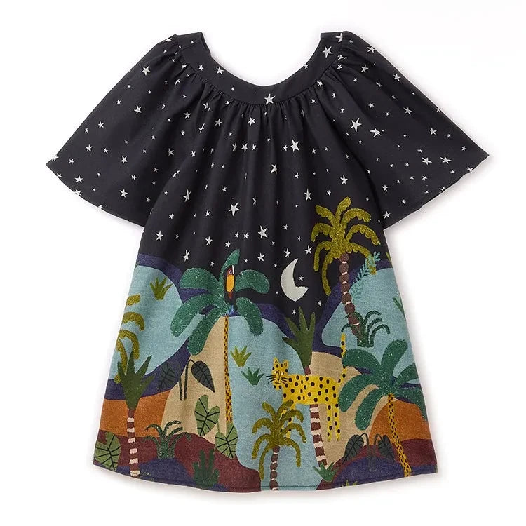 Fabula - Nuit Forêt Vestido | Negro