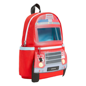 State Bags - Mini Kane Camión de Bomberos Mochila | Rojo