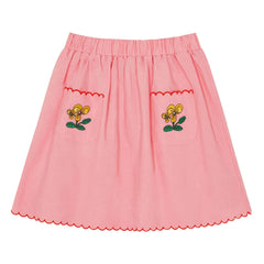 The Campamento - Falda de flores | Rosa caramelo
