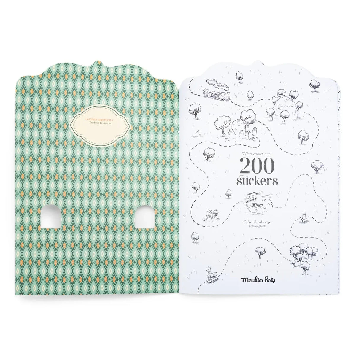 Moulin Roty - Libro de pegatinas - La pandilla de Jojo