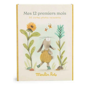 Moulin Roty - Tarjetas de hitos - Tres pequeños conejitos